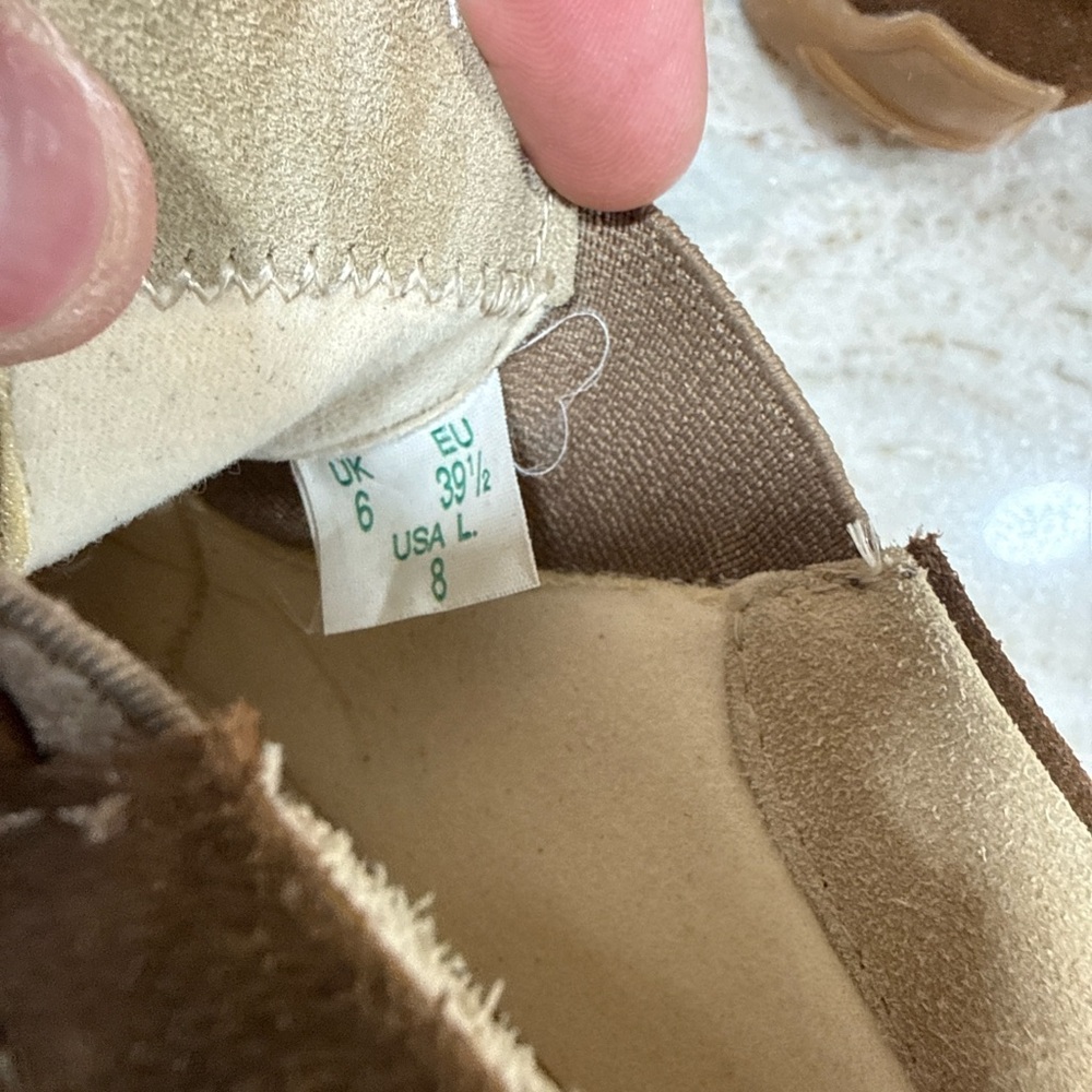 New Tecnica Suede Chelsea Ankle Boots Brown Women’s Size 8 - Picture 3 of 3